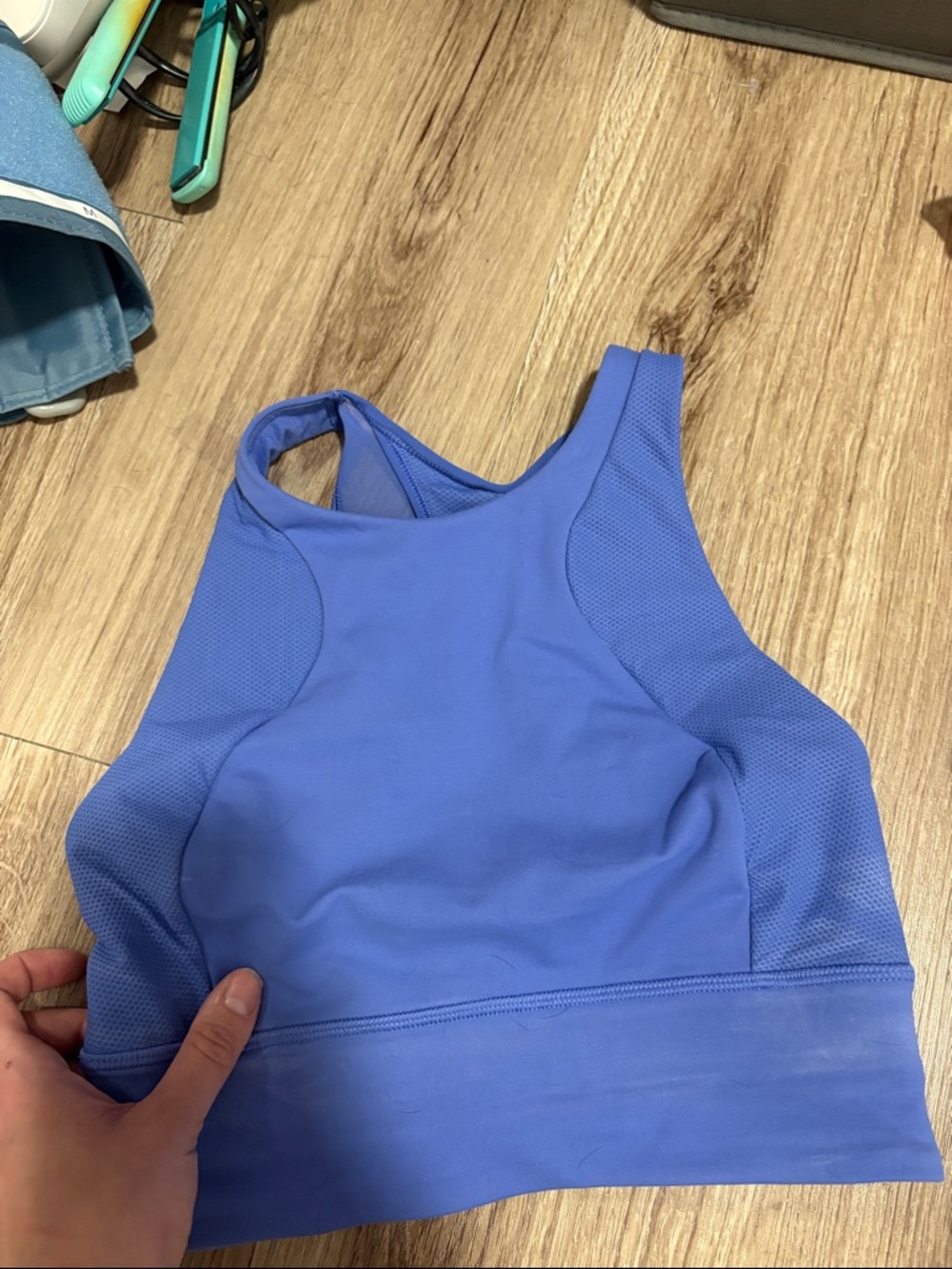 Women’s High-Neck Sports Bralette in Periwinkle Blue Lulu Lemon